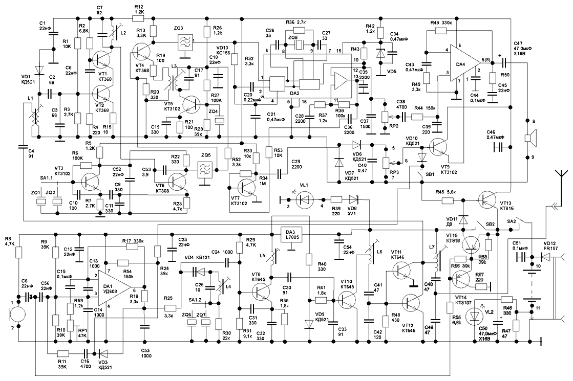 Схема радиостанции лен